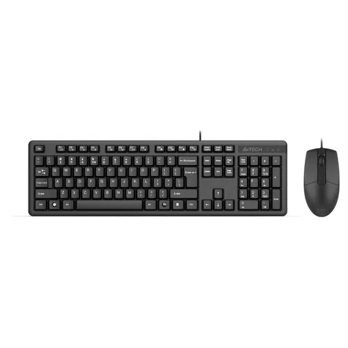Комплект (клавиатура+мышь) A4TECH KK-3330S, USB, проводной, черный [kk-3330s usb (black)]