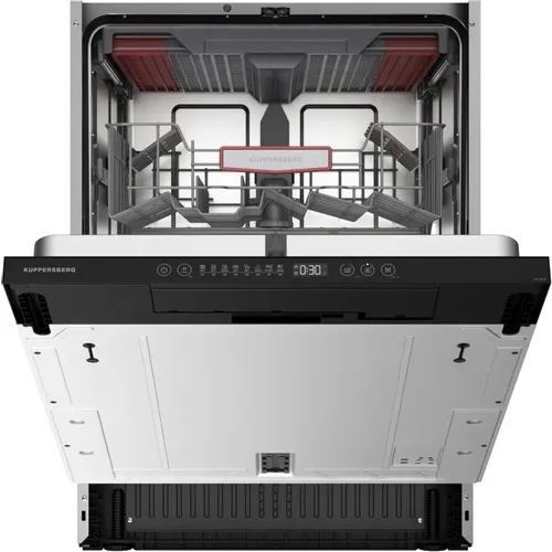 Встраиваемая посудомоечная машина KUPPERSBERG High-Tech GHL 6030, полноразмерная, ширина 59.8см, полновстраиваемая, загрузка 16 комплектов, нержавеющая сталь