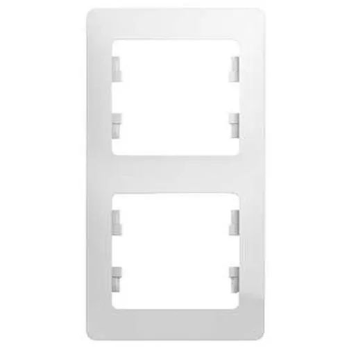 Рамка Schneider Electric (GSL000106) накладная 2шт вертикальный монтаж пластик белый