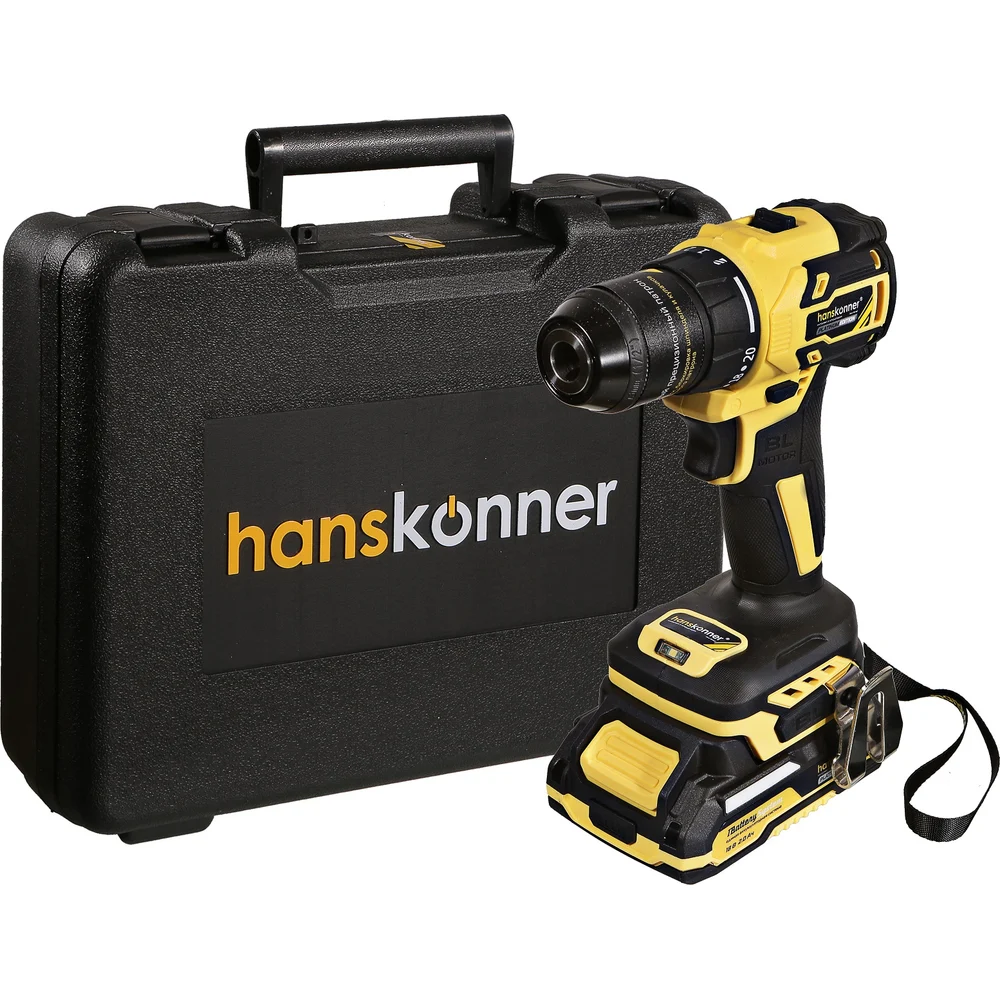 Аккумуляторная дрель Hanskonner 1BatterySystem HCD2065C