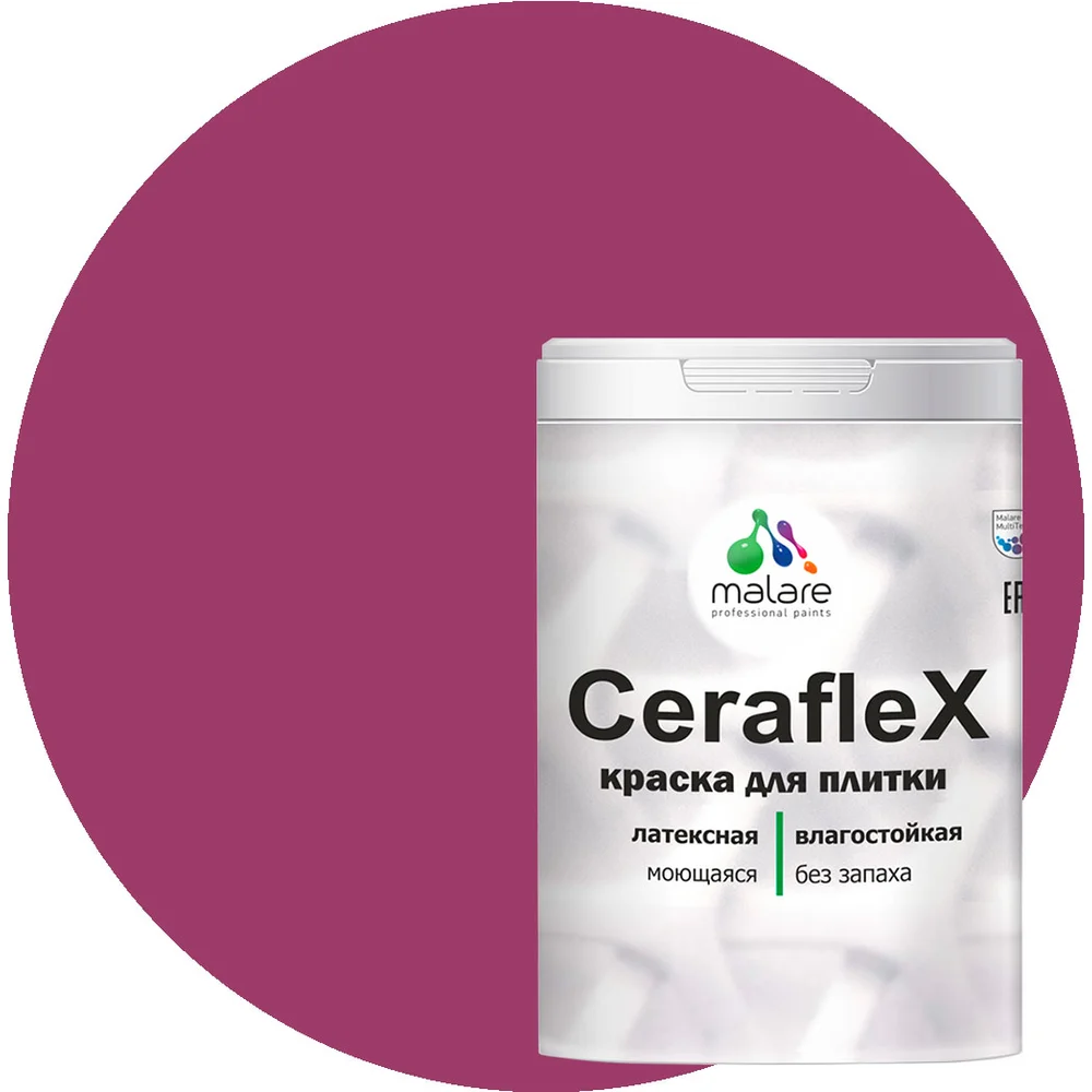 Латексная краска для кафельной и керамической плитки MALARE Ceraflex 2036773232940