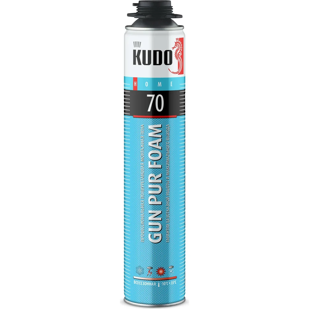 Полиуретановая профессиональная всесезонная монтажная пена KUDO НОМЕ 70 KUPHP10U70