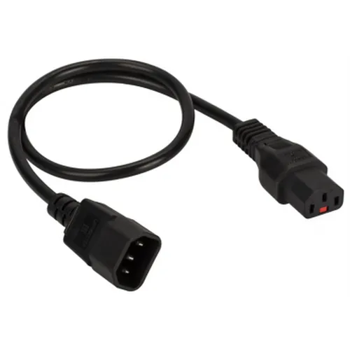 Шнур питания Lanmaster (LAN-PP13L/14-1.8-BK) C13-С14 проводник.:3x0.75мм2 1.8м 220В 10А черный