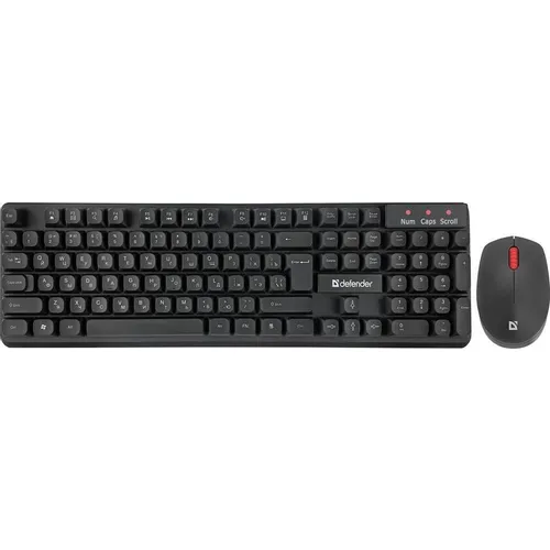 Комплект (клавиатура+мышь) Defender Milan C-992, USB 2.0, беспроводной, черный