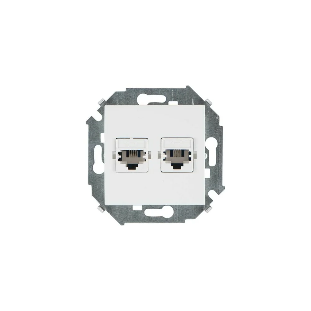 Двойная телефонная розетка Simon 1591589-030