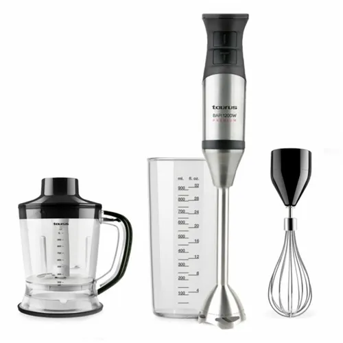 Блендер TAURUS Bapi 1200 Premiumt Plus Inox, погружной, черный