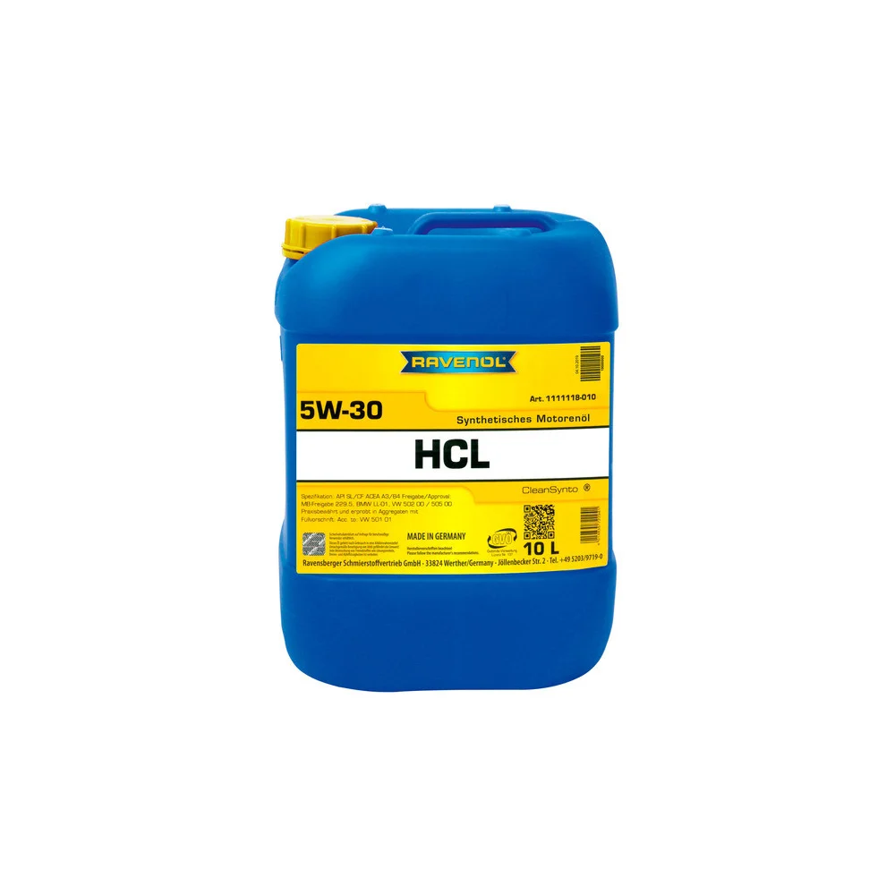 Моторное масло RAVENOL HCL SAE 5W-30, 10 л new 1111118-010-01-999