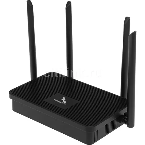 Wi-Fi роутер Триколор TR-router-04, Wi-Fi 5, AC1200, 2.4/5ГГц, 3 LAN, черный [046/91/00057758]