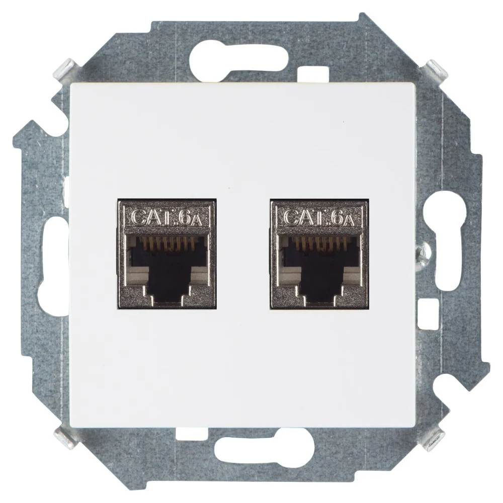 Компьютерная двойная розетка Simon 1591564-030