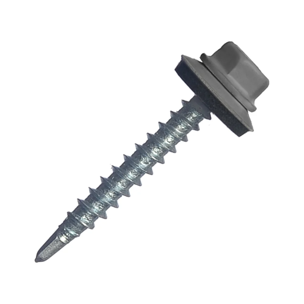 Кровельный саморез МЕТАЛЛСЕРВИС 4.8x35 RAL 7024 200 шт. 1220569
