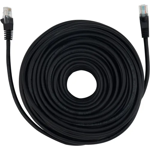 Патч-корд Buro литой (molded), UTP, кат.5E, 30м, 4 пары, 26AWG, алюминий омедненный, многожильный, черный