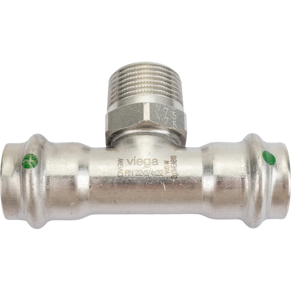 Тройник VIEGA Sanpress Inox 445980