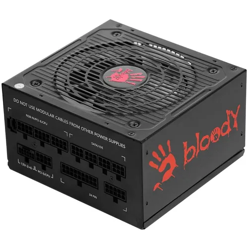Блок питания BLOODY BD-PS750G, 750Вт, 80 PLUS GOLD, 120мм, черный, retail [bd-ps750g-mr]