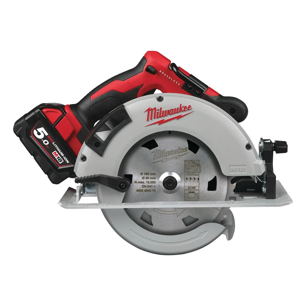 Аккумуляторная циркулярная пила Milwaukee M18 BLCS66-502X 4933464590