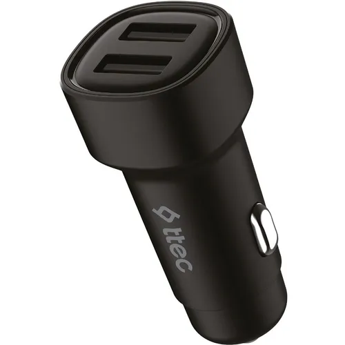 Автомобильное зарядное устройство TTEC 2CKS31S, 2xUSB-A, 15.5Вт, 3.1A, черный