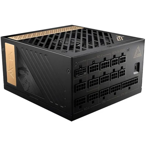 Блок питания MSI MEG Ai1300P, 1300Вт, 80 PLUS PLATINUM, 120мм, черный, retail [306-7zp4a11-ce0]