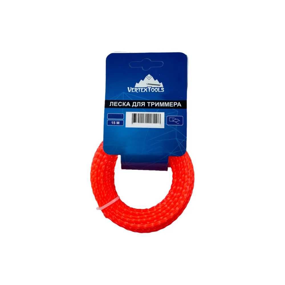 Леска для триммера vertextools YK-777-4-15
