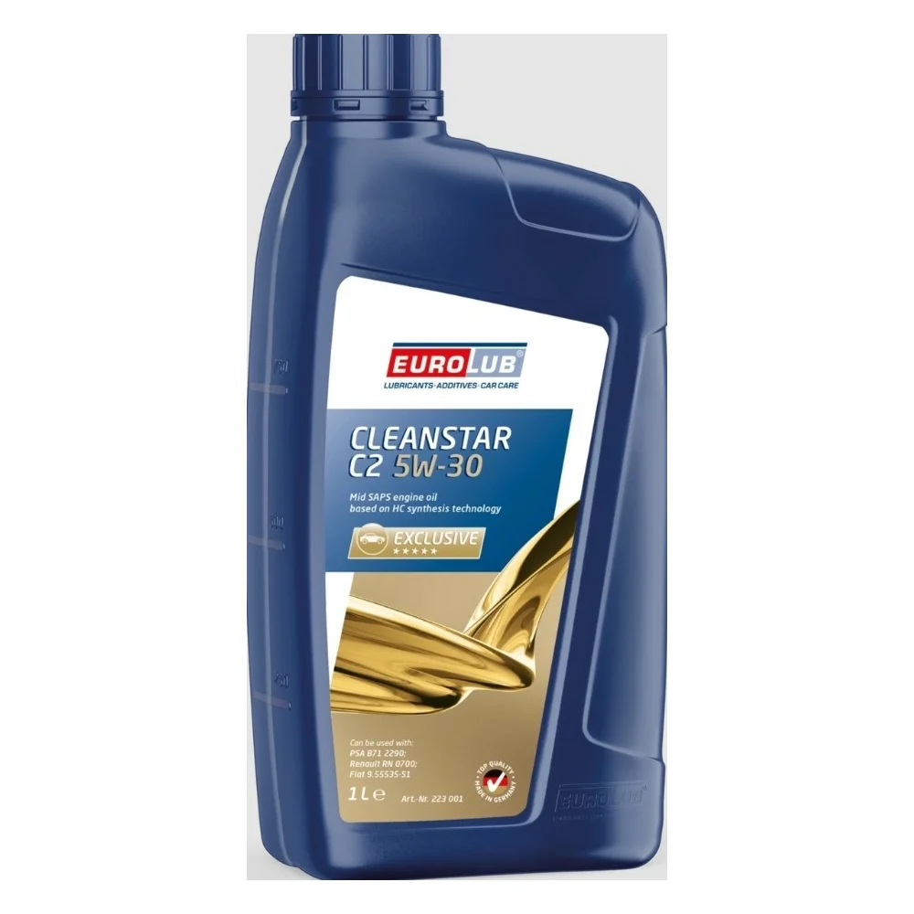Моторное синтетическое масло EUROLUB CLEANSTAR 5W30 SN/CF ACEA C2 223001