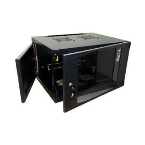 Шкаф коммутационный LanMaster TWT-CBWNG-6U-6X6-BK настенный, стеклянная передняя дверь, 6U, 550x329x600 мм