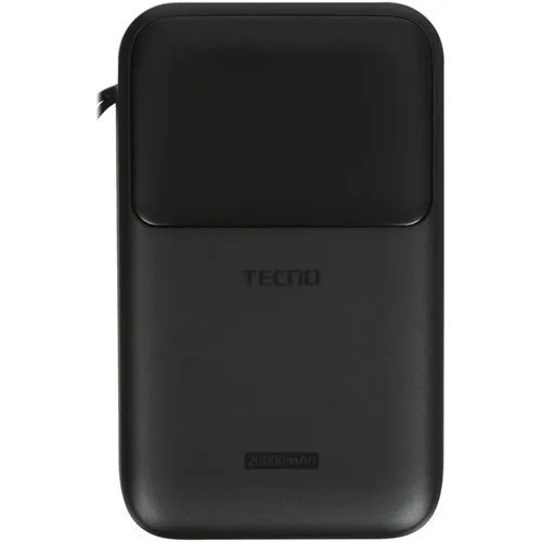 Внешний аккумулятор (Power Bank) TECNO Pocket S201, 20000мAч, черный
