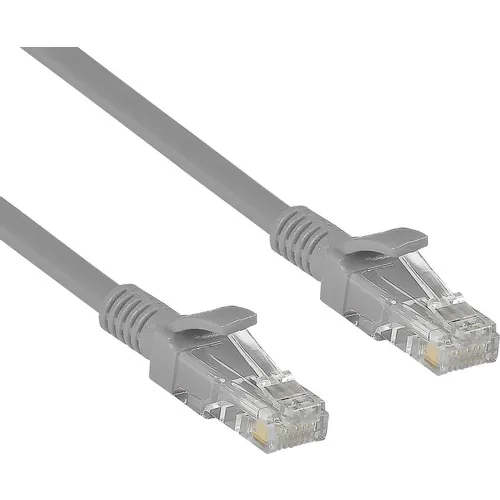 Патч-корд EXEGATE UTP-RJ45-RJ45-5e-CU-2M-GY UTP, кат.5E, 2м, 4 пары, медь, многожильный, серый