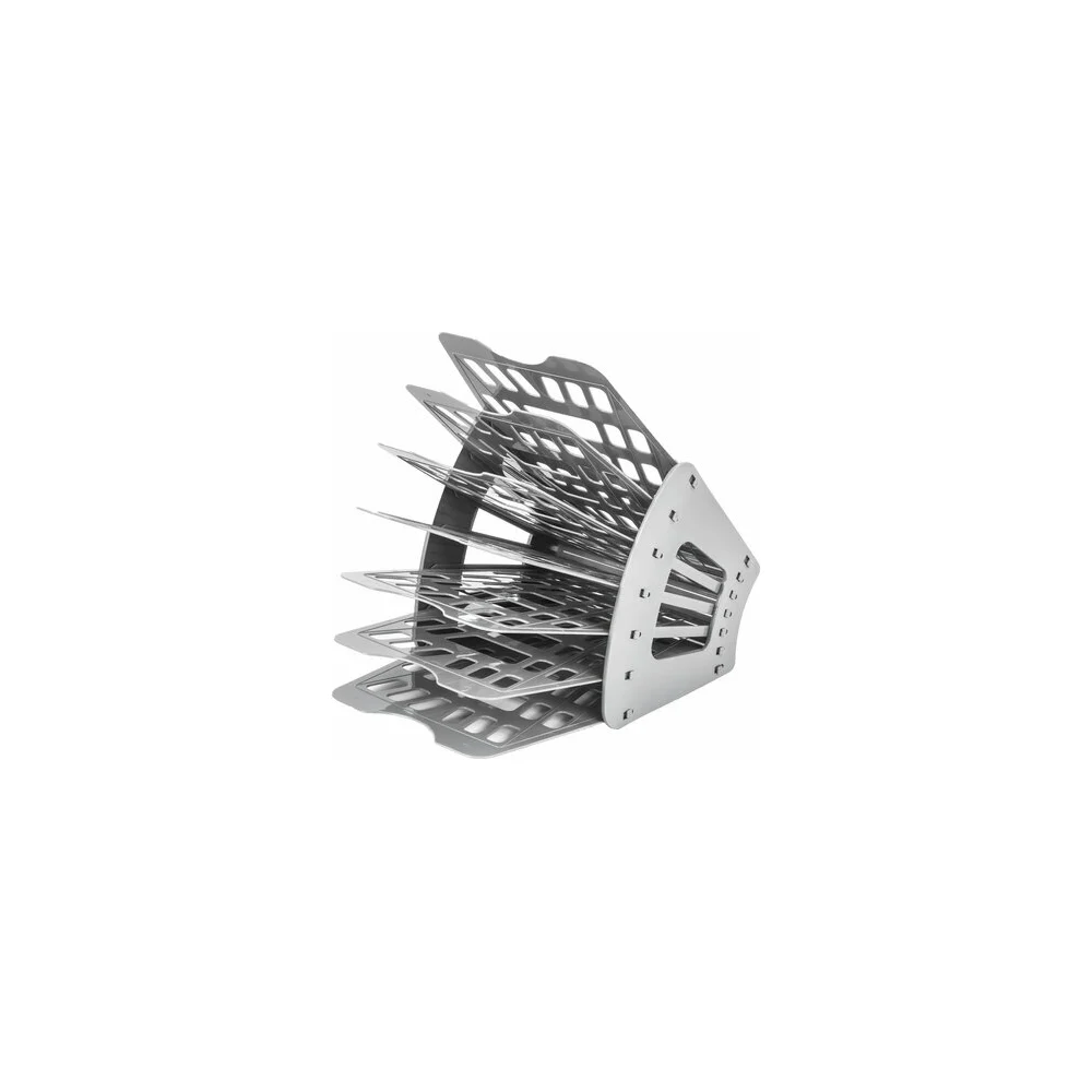 Семисекционный сетчатый веерный лоток для бумаг BRAUBERG Basic 237020