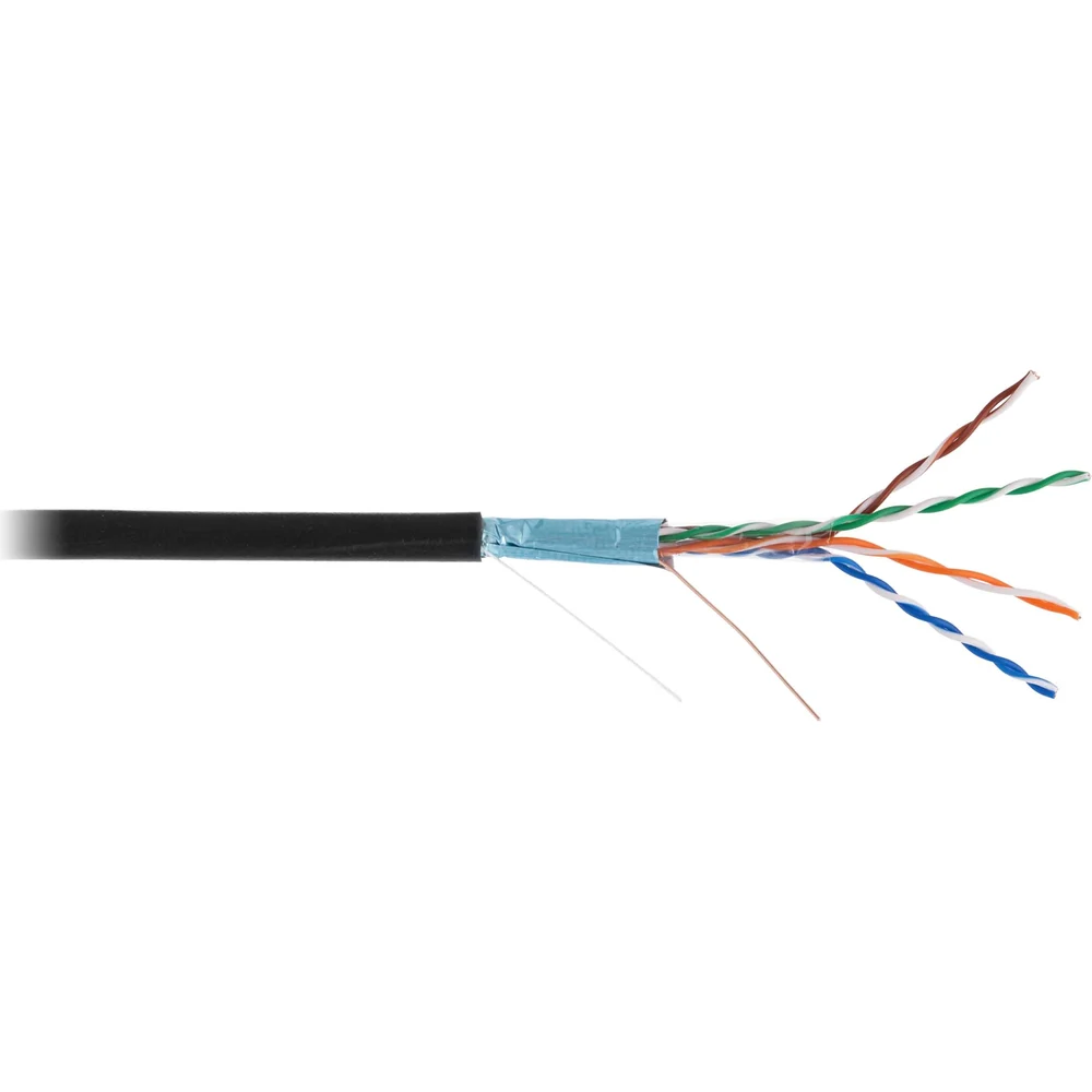 Кабель NETLAN EC-UF004-5E-PE-BK