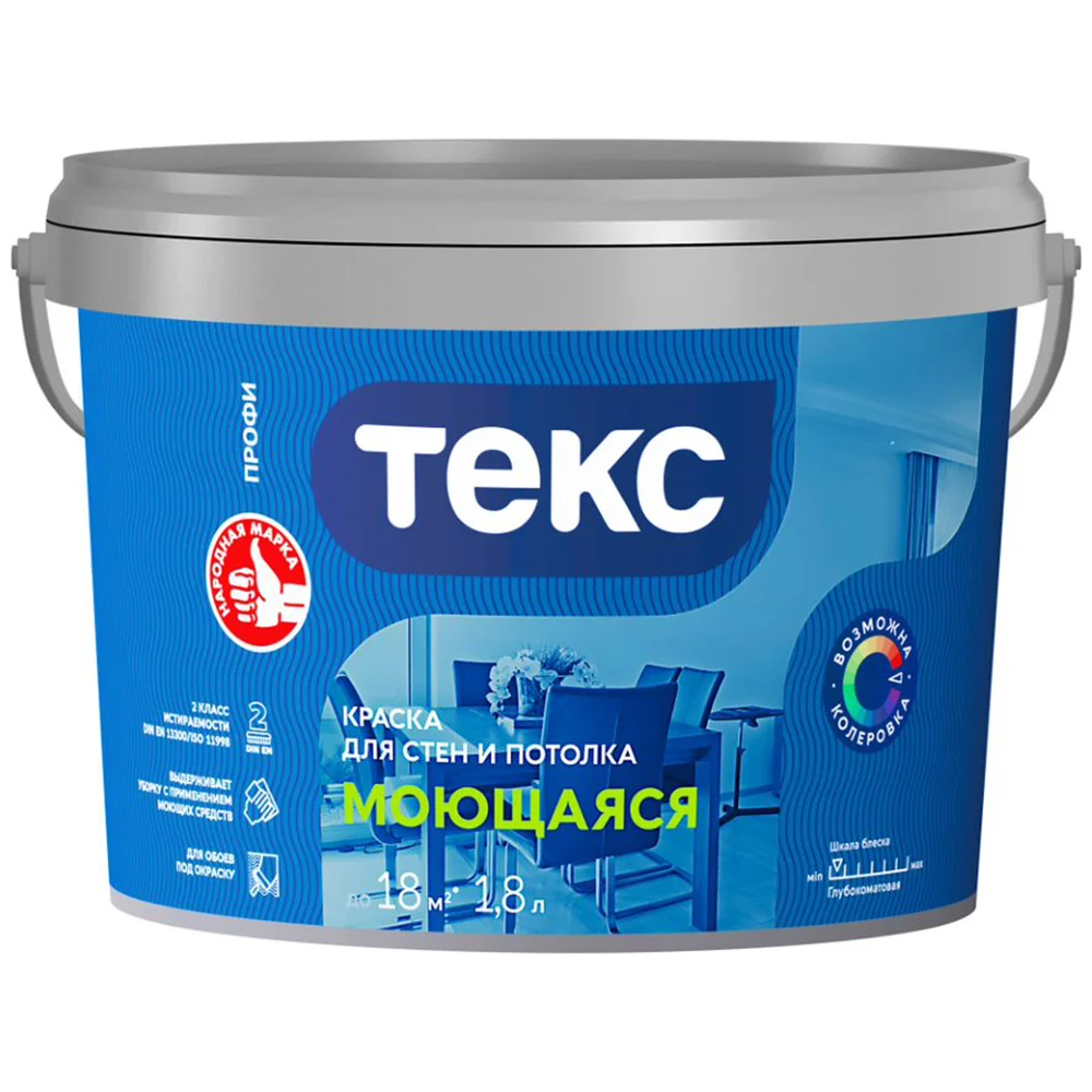 Моющаяся вододисперсионная краска Текс профи 700000431