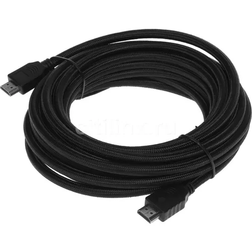 Кабель аудио-видео Cactus CS-HDMI.2-7, HDMI (m) - HDMI (m), ver 2.0, 7м, GOLD, черный