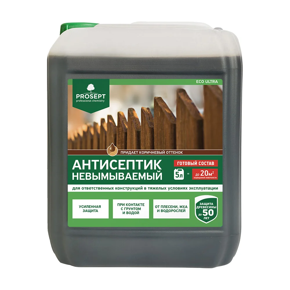 Невымываемый антисептик PROSEPT ECO ULTRA 062-5