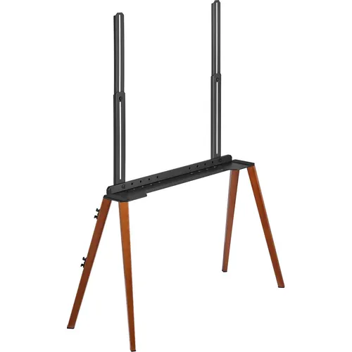 Подставка для телевизора Cactus CS-ST3646BKWN, 49-75", напольный, черный/орех