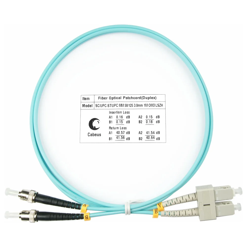 Оптический шнур Cabeus FOP-50-SC-ST-20m