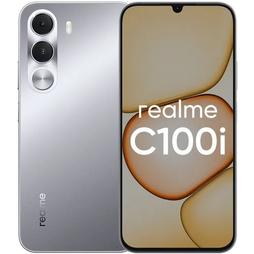6.74" Смартфон REALME C100i 4/128Gb, RMX5377, NFC, IPS, 120Гц, 7000мAч, серебристый