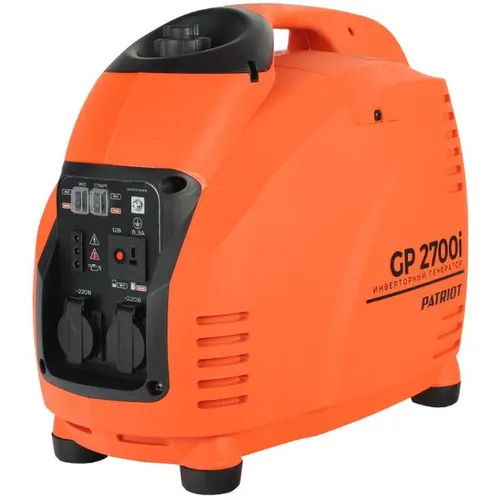 Бензиновый генератор Patriot 2700i, 220/12 В, 2.5кВт [474101040]
