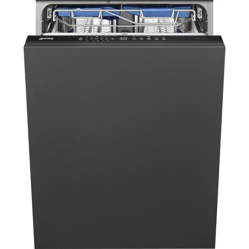Встраиваемая посудомоечная машина SMEG STL342CSL, полноразмерная, ширина 59.8см, полновстраиваемая, загрузка 13 комплектов, серый