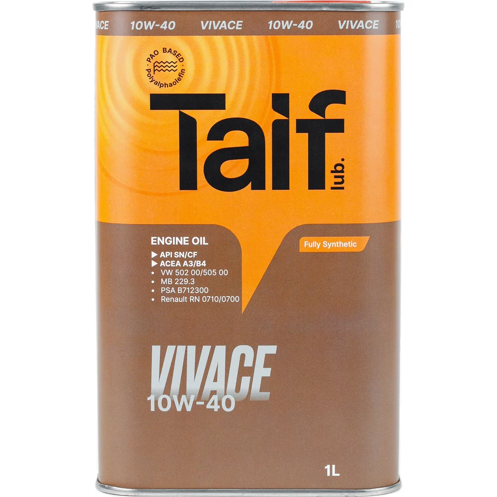 Моторное синтетическое масло TAIF VIVACE 211029