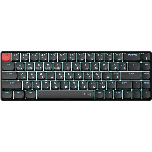 Клавиатура Acer Nitro Nitro OKR400, беспроводная, USB, Bluetooth/Радиоканал, механическая, черный [zl.kbdee.01a]