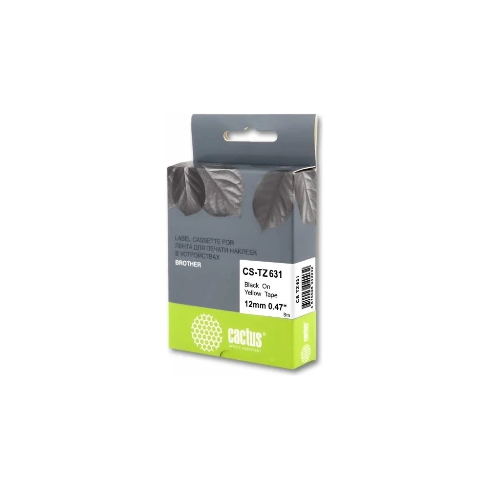 Ленточный картридж для brother 1010/1260vp/1830vp/9700pc Cactus tze-631 CS-TZ631