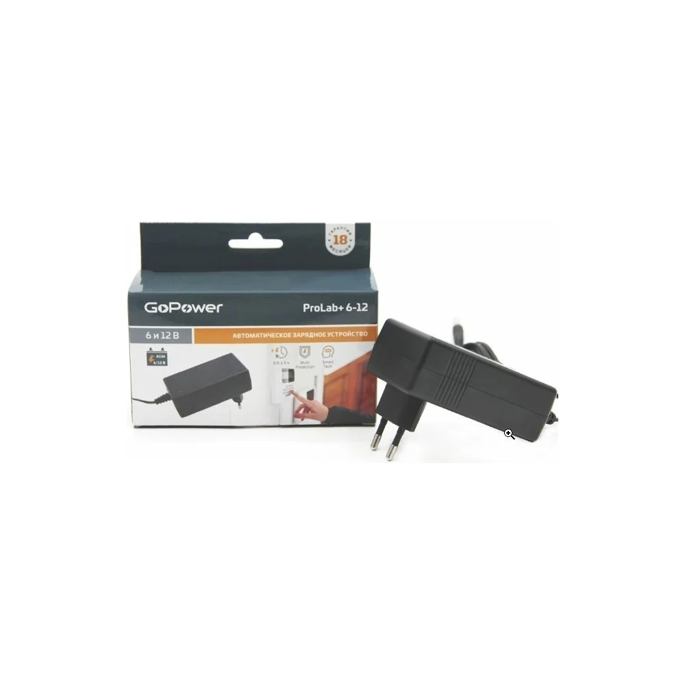 Зарядное устройство для свинцово-кислотных аккумуляторов 6 и 12V GoPower ProLab+ 6-12 00-00015356