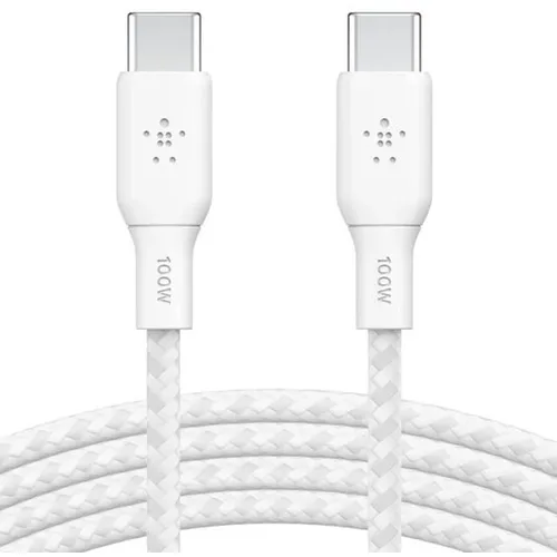 Кабель Belkin CAB014BT3MWH, USB Type-C (m) - USB Type-C (m), 3м, белый