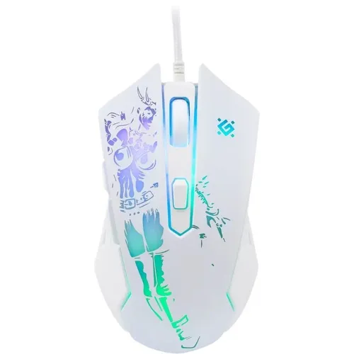 Мышь проводная Defender Sin`Sister GM-933, игровая, оптическая, USB, 7200dpi, белый [52932]