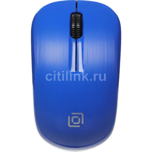 Мышь беспроводная Oklick 525MW, радио, оптическая, USB, 1000dpi, черный и синий [1090723]