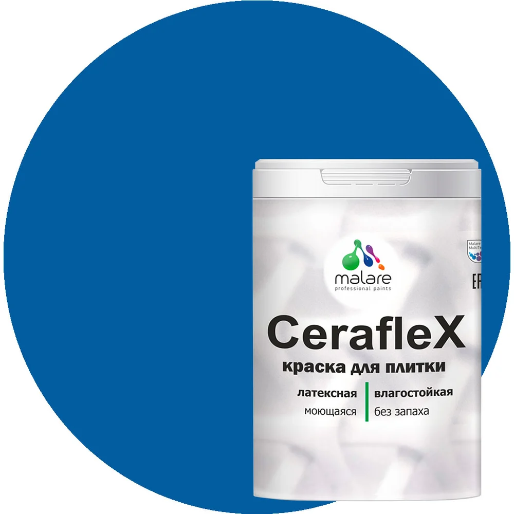 Латексная краска для кафельной и керамической плитки MALARE Ceraflex 2036774796564