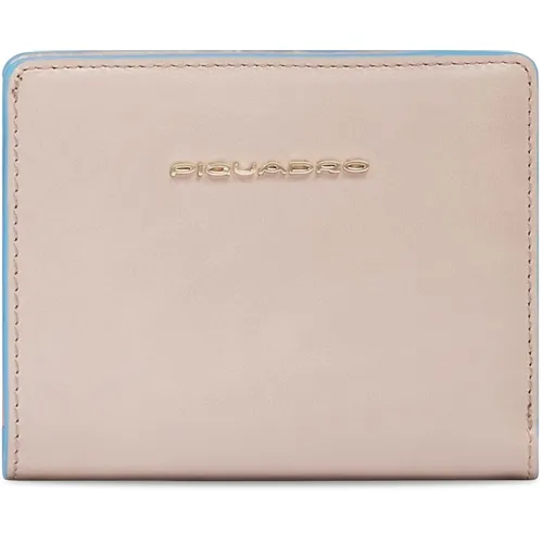 Кошелек женский Piquadro Blue Square, кожа натуральная, пудровый [pd6660b2r/ro2]