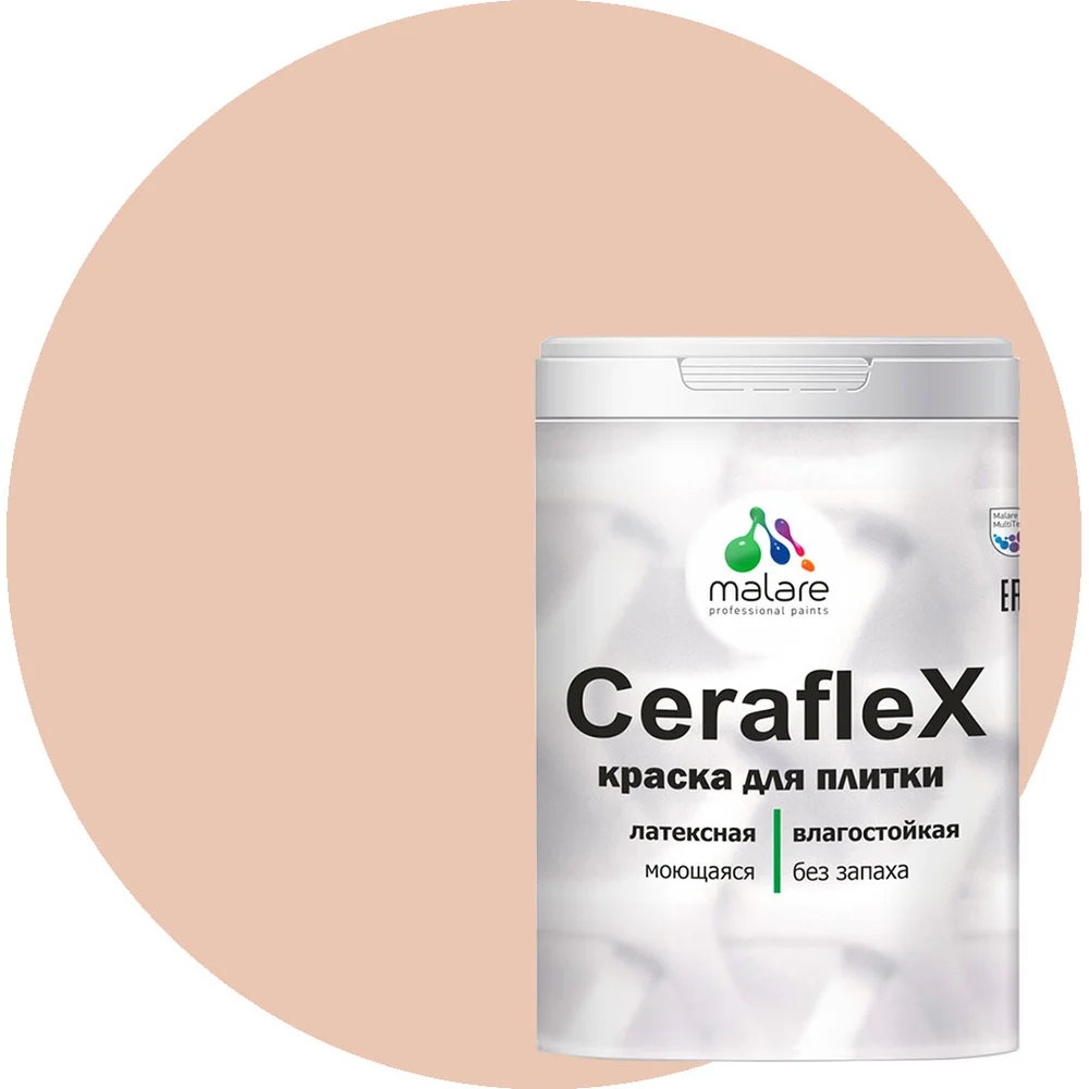 Латексная краска для кафельной и керамической плитки MALARE Ceraflex 2036755006354