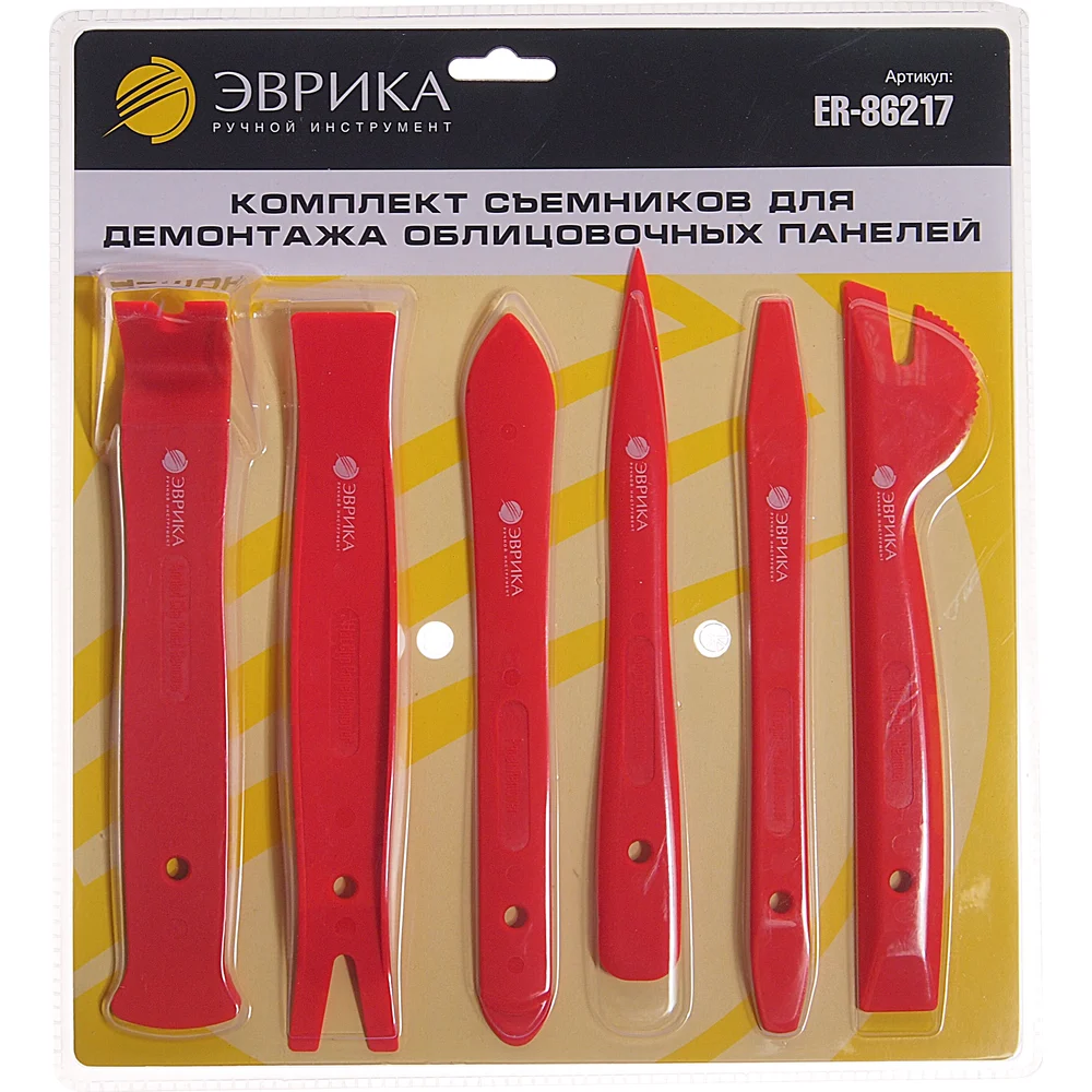 Набор съемников для демонтажа облицовочных панелей Эврика ER-86217