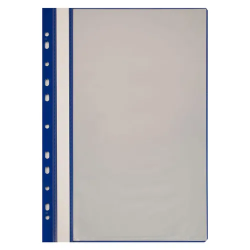Папка-скоросшиватель Бюрократ -PS10BLUE, A4, пластик, синий, 10 вкладышей 5 шт./кор.