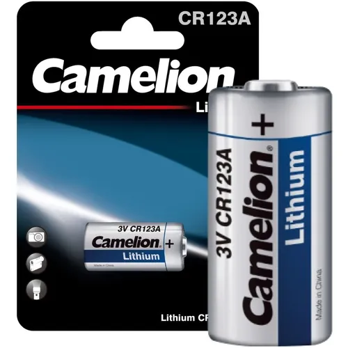 CR123A Батарейка CAMELION Lithium CR123A-BP1, 1 шт. 1300мAч