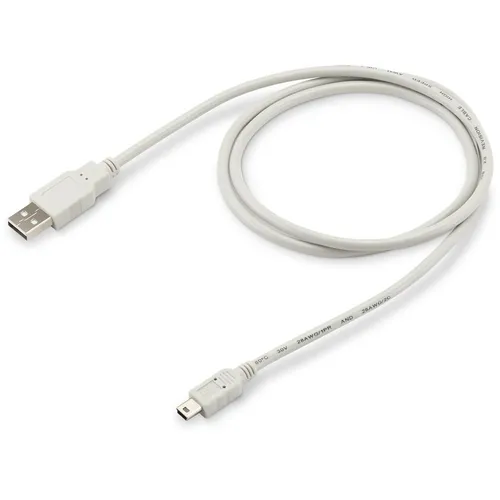 Кабель USB Buro USB A(m) (прямой) - mini USB B (m) (прямой), круглое, 1м, серый [usb2.0-m5p-1]