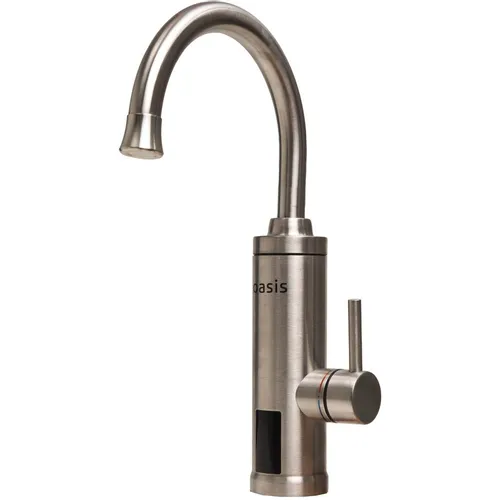 Водонагреватель OASIS KP-S, проточный, 3.3кВт, кран, нержавеющая сталь